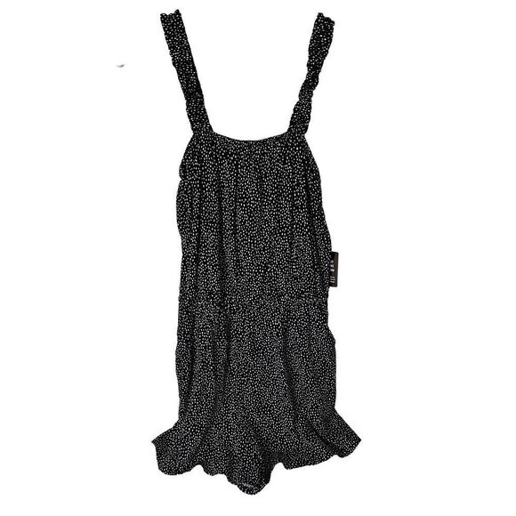 NWT Express Black & White Polka Dot Romper Size Medium -See Detail - Picture 3 of 12